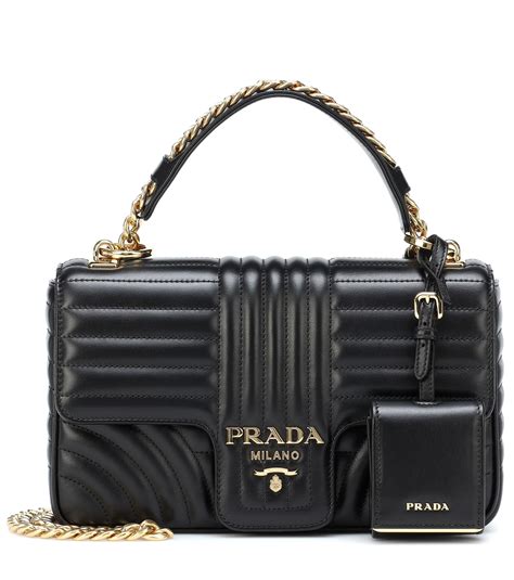 prada diagramme shoulder bag blac|prada shoulder bags for women.